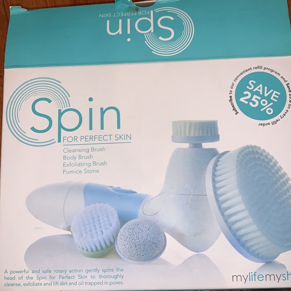 Spin for perfect skin